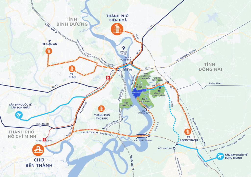 vị trí dự án izumi city